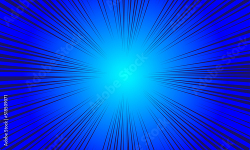 abstract blue rays for comic or other