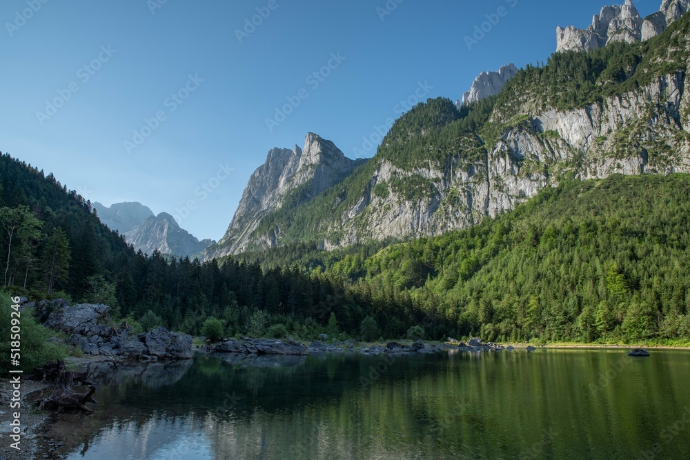 Österreich Gosausee Wandern Sommer 2022 Panorama See