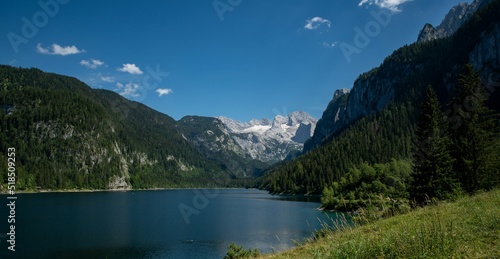   sterreich Gosausee Wandern Sommer 2022 Panorama See