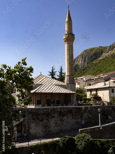 Mostar on the Neretva River is one of the largest cities in Bosnia and Herzegovina. Muslim culture is mixed with Christian culture here.