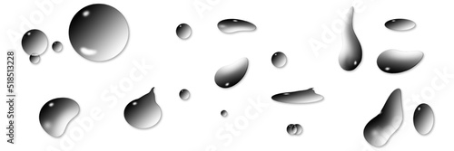 water drop on transparent background