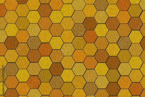 illustration hexagon pattern, honeycomb texture