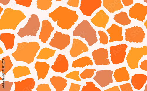 Abstract modern giraffe seamless pattern. Animals trendy background. Colorful decorative vector stock illustration for print, card, postcard, fabric, textile. Modern ornament of stylized skin