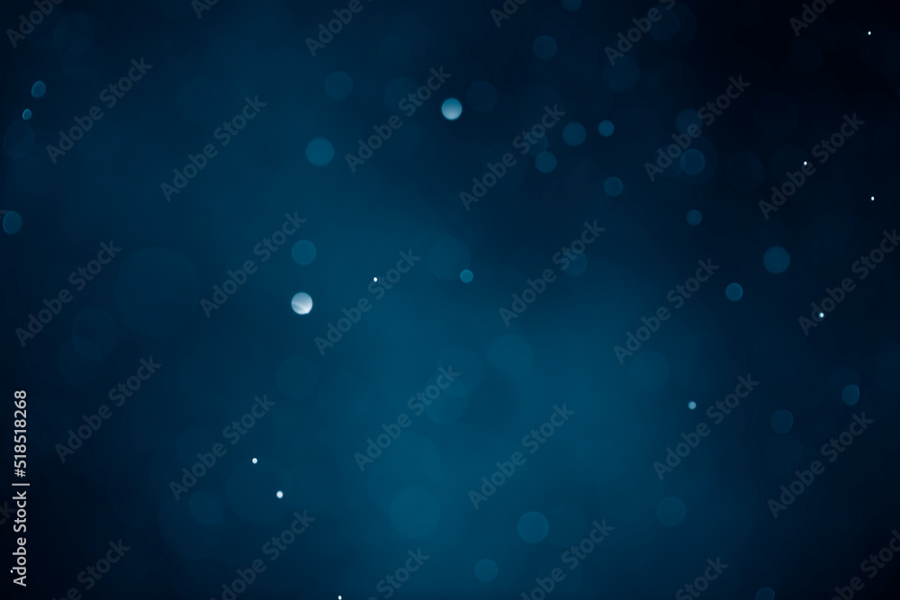 Dark blue navy bokeh glitter background Ideal as wallpaper, banner, Christmas theme, brochure etc., - obrazy, fototapety, plakaty 