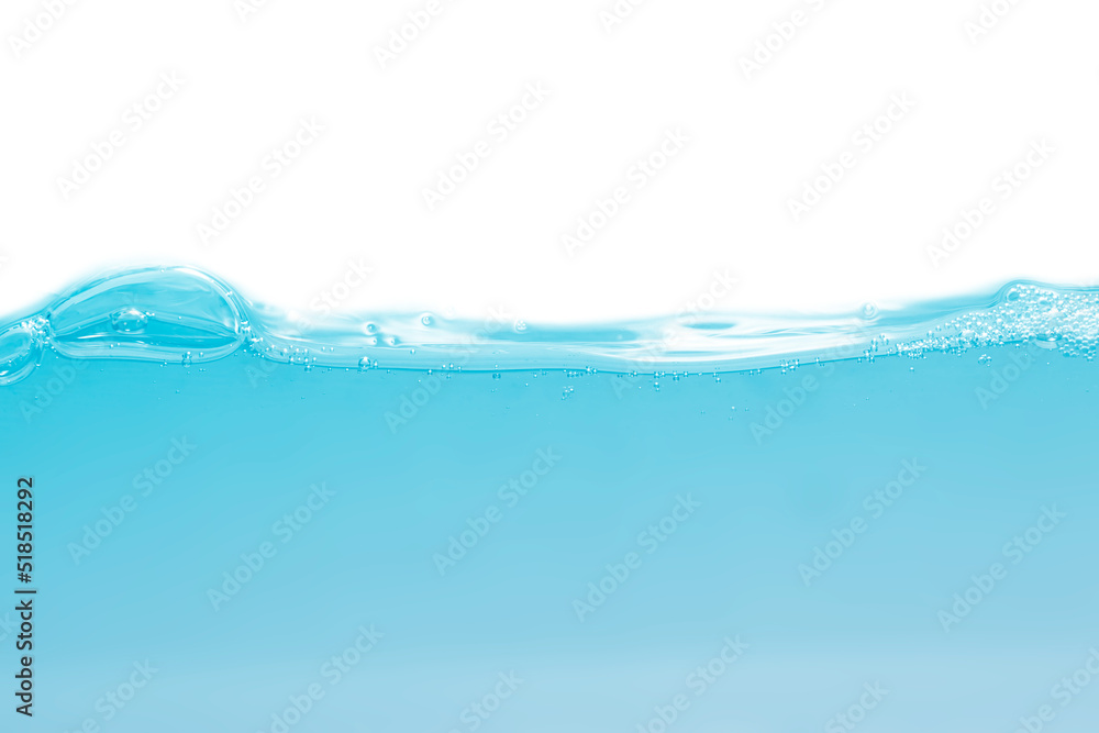 Water surface, ripple, wave and bubbles isolated on white background. Water surface, ripple, wave and bubbles isolated on white background.