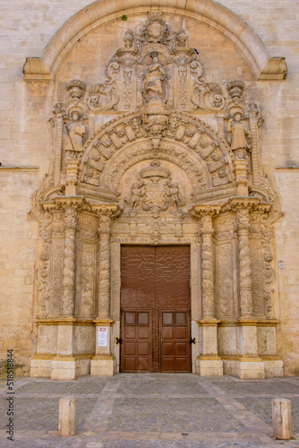 Montesi  n  fachada principal  que presenta una portada de finales del XVII y que ha sido explicada como precedente de las portadas retablos  Palma  Mallorca  balearic islands  Spain
