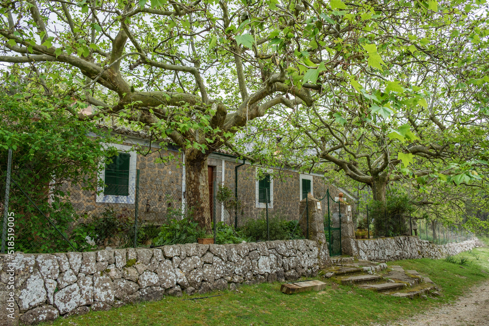 casas de L´Ofre, Escorca, Paraje natural de la Serra de Tramuntana, Mallorca, balearic islands, Spain casas de L´Ofre, Escorca, Paraje natural de la Serra de Tramuntana, Mallorca, balearic islands, Spain