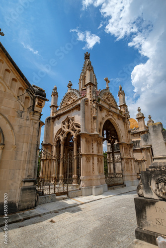 Mausoleo de Joan Oliver de Can Maneu, construido por el arquitecto Gaspar Bennàzar, Cementerio Municipal de Palma, Mallorca, balearic islands, Spain
