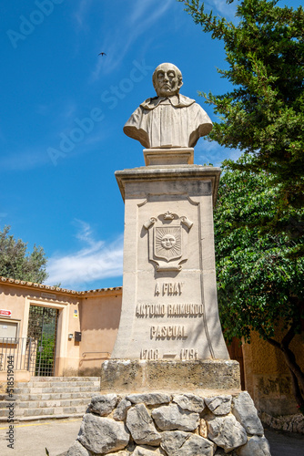 monumento a Fray Antonio Raimundo Pascual, Andratx, Mallorca, balearic islands, Spain