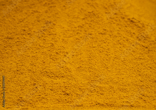 Fototapeta Naklejka Na Ścianę i Meble -  heap of spice curcuma close up