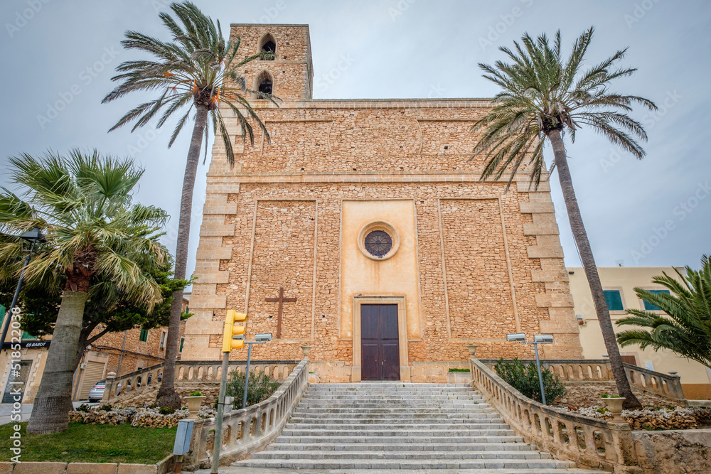 Parròquia de Sant Isidre, S'Horta, Felanitx, Mallorca, balearic islands, Spain
