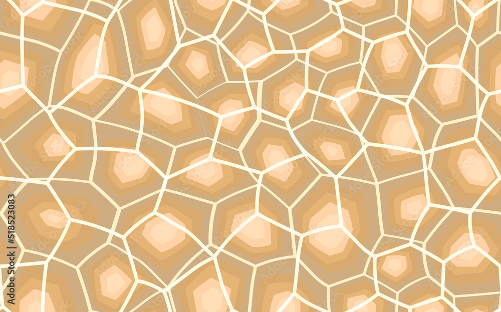 Abstract modern turtle shell seamless pattern. Animals trendy background. Brown decorative vector illustration for print, fabric, textile. Modern ornament of stylized skin Abstract modern turtle shell seamless pattern. Animals trendy background. Brown decorative vector illustration for print, fabric, textile. Modern ornament of stylized skin