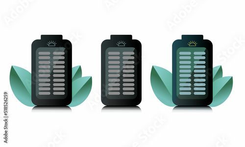 advertisement of portable solar batteries