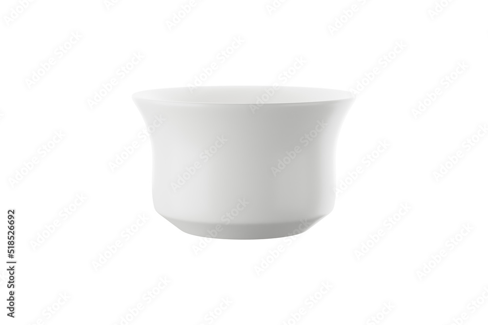 white ceramic cup or mug on white background. 3D rendering white ceramic cup or mug on white background. 3D rendering