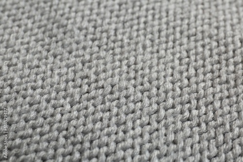 Wallpaper Mural Beautiful grey knitted fabric as background, closeup Torontodigital.ca