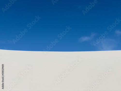 White dune sand on sunny day