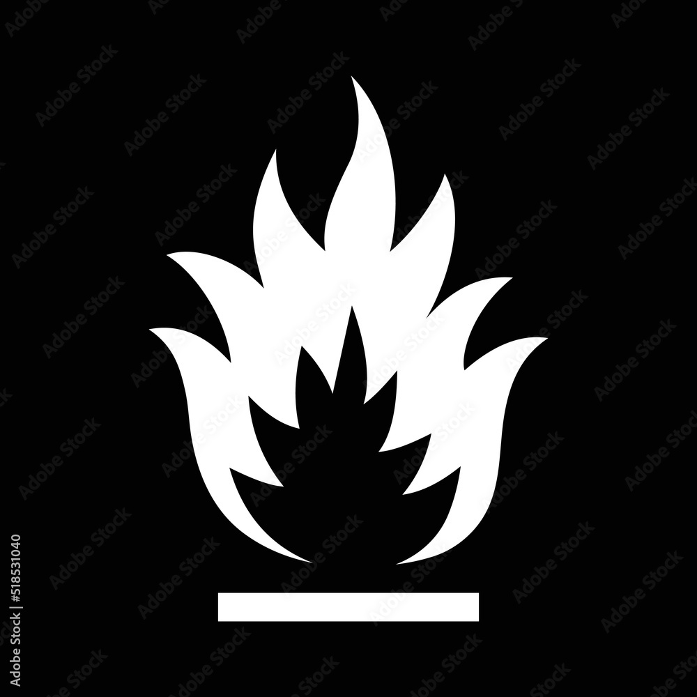 highly flammable sign, danger and caution sign, vector illustration highly flammable sign, danger and caution sign, vector illustration