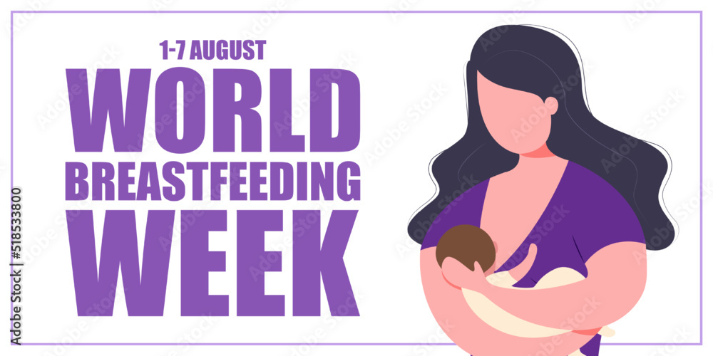 Vector illustration for World Breastfeeding Week Vector illustration for World Breastfeeding Week