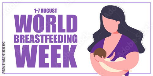 Vector illustration for World Breastfeeding Week