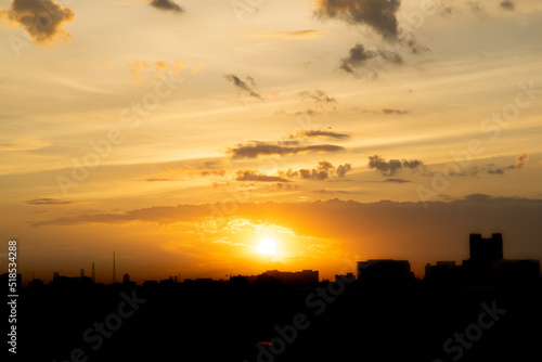 Beautiful sky background with the cloud Nature abstract concept Freedom and hope concept sunset of the day sky abstract.