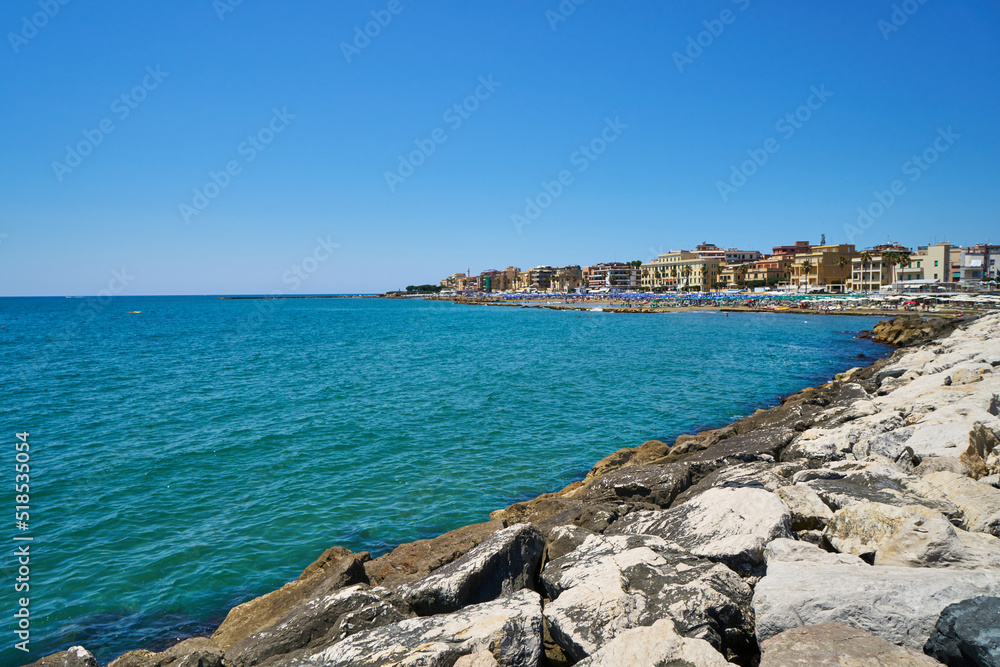 Anzio coastline, Italy