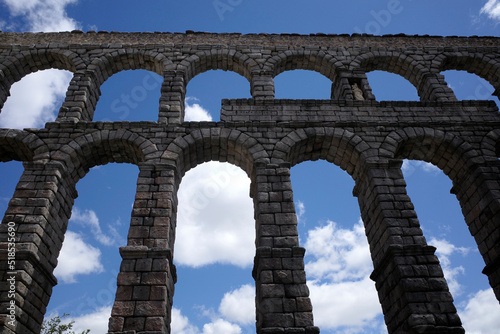 Roman aqueduct in Segovia  Spain
