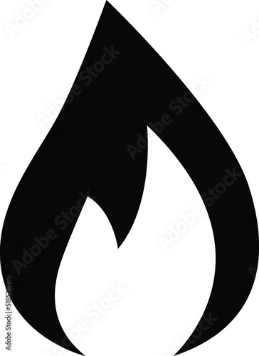 vector gas icon , illustration of gas icon black