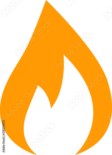 vector gas icon , illustration of gas icon orange