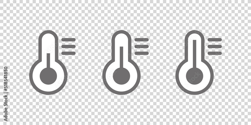 thermometer icon set thermometer icon set