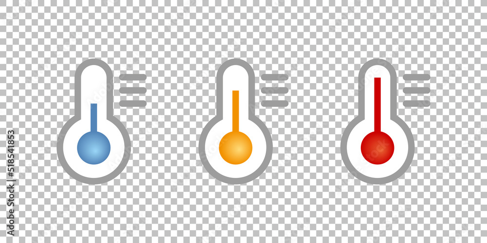 thermometer icon set thermometer icon set