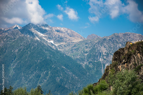 Landscape in the mountains  Betaab Valley  Pahalgam  Jammu and Kashmir  India.