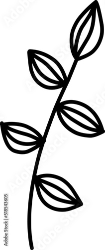 Cute wildflower illustration