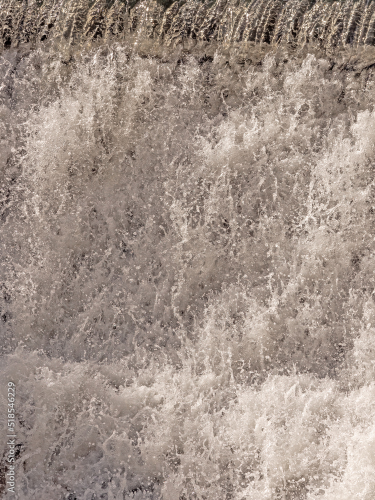 The power of water, Waterfall on the river Bollin at Styal Country Park, Wilmslow, Cheshire, UK The power of water, Waterfall on the river Bollin at Styal Country Park, Wilmslow, Cheshire, UK