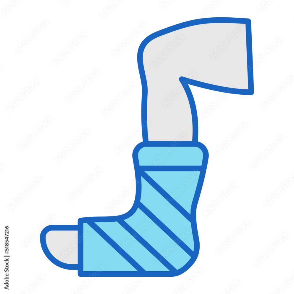 Foot Plaster Icon Foot Plaster Icon