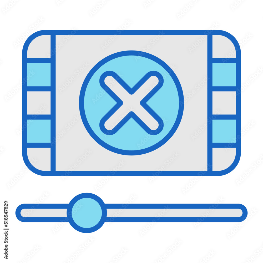 Obraz premium Delete Video Icon