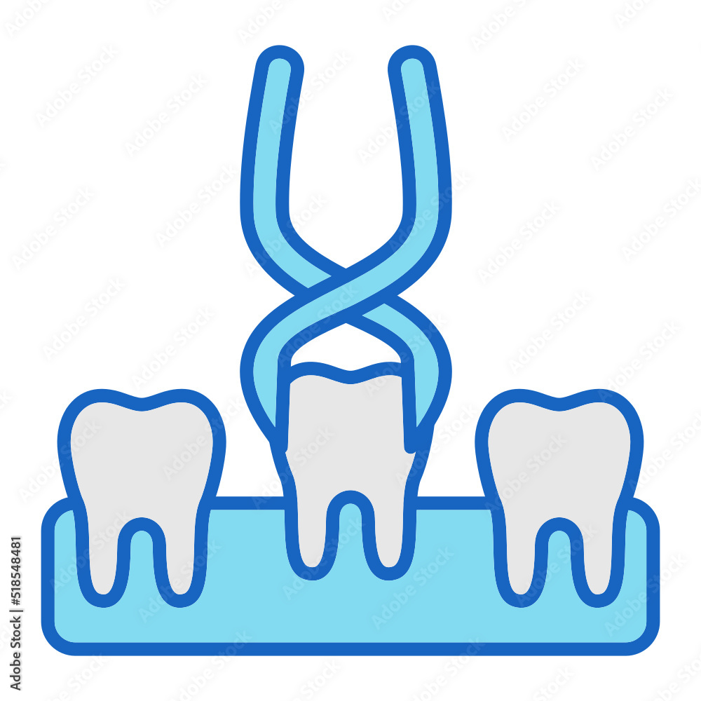 Fototapeta premium Tooth Extraction Icon
