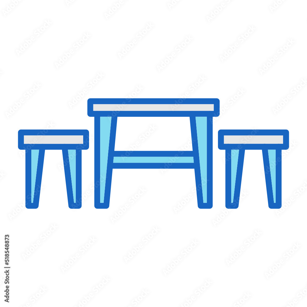Fototapeta premium Table Icon