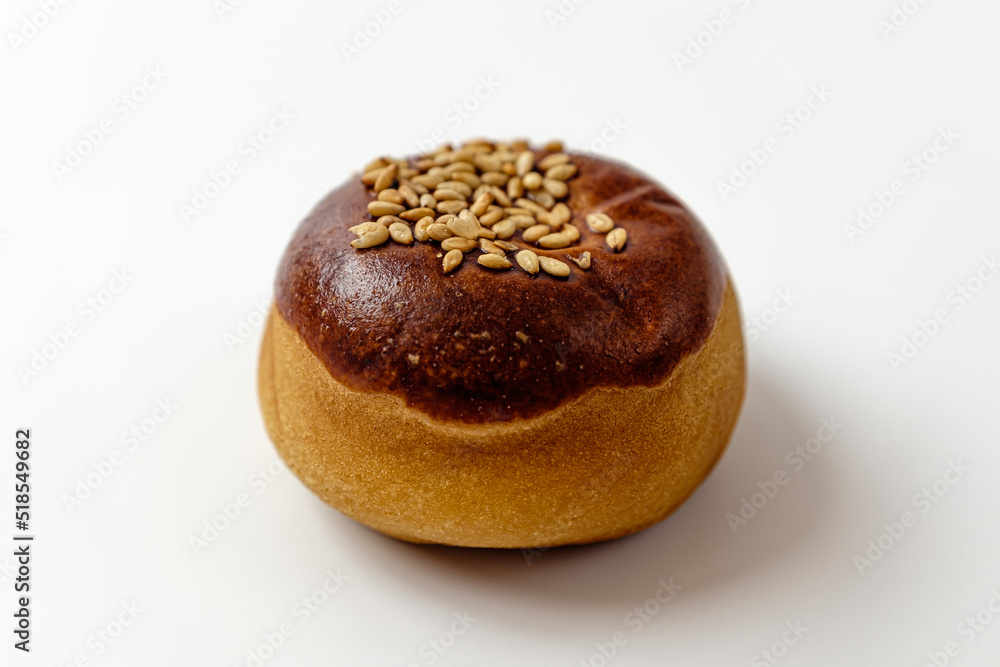 chestnut manju on a white background chestnut manju on a white background