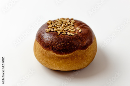 chestnut manju on a white background