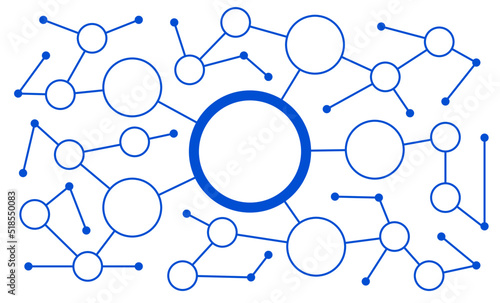 Network technology connected dots and lines fintech background template. Digital blockchain linked global digital database graphic vector.