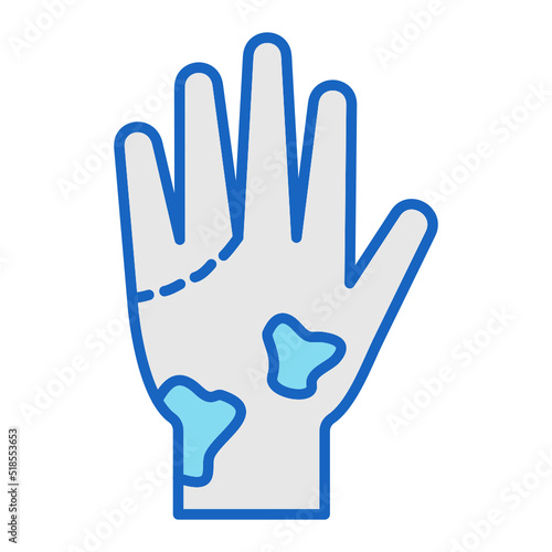 Loss Of Color In Fingers Icon
