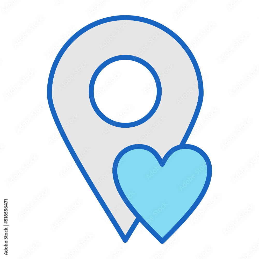 Fototapeta premium Favourite Location Icon