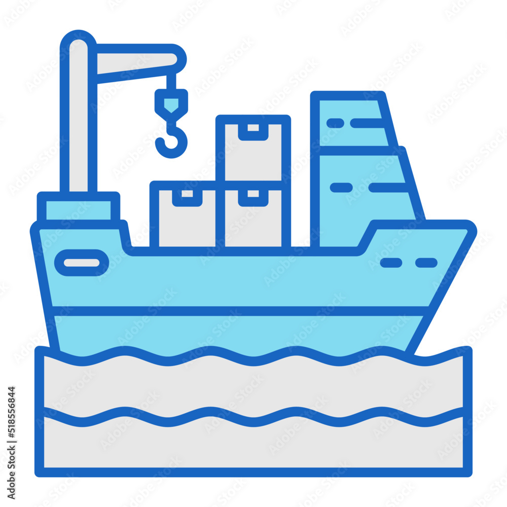 Cargo Ship Icon Cargo Ship Icon