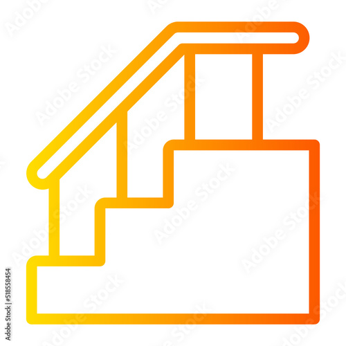 stairs gradient icon