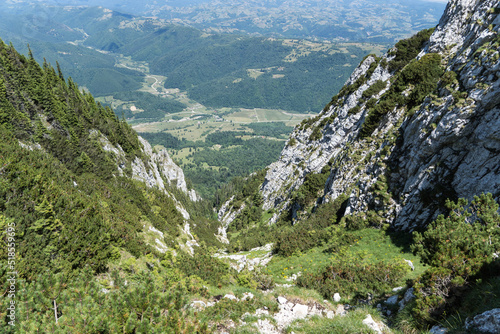 Wallpaper Mural landscape in the mountains,  Padina Hotarului Route, Piatra Craiului Mountains, Romania  Torontodigital.ca