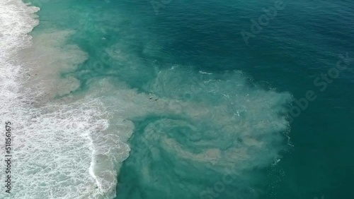 Aerial footage of a rip in Mindarie Western Australia photo