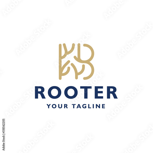 Rooter Logo Icon Design Vector Template