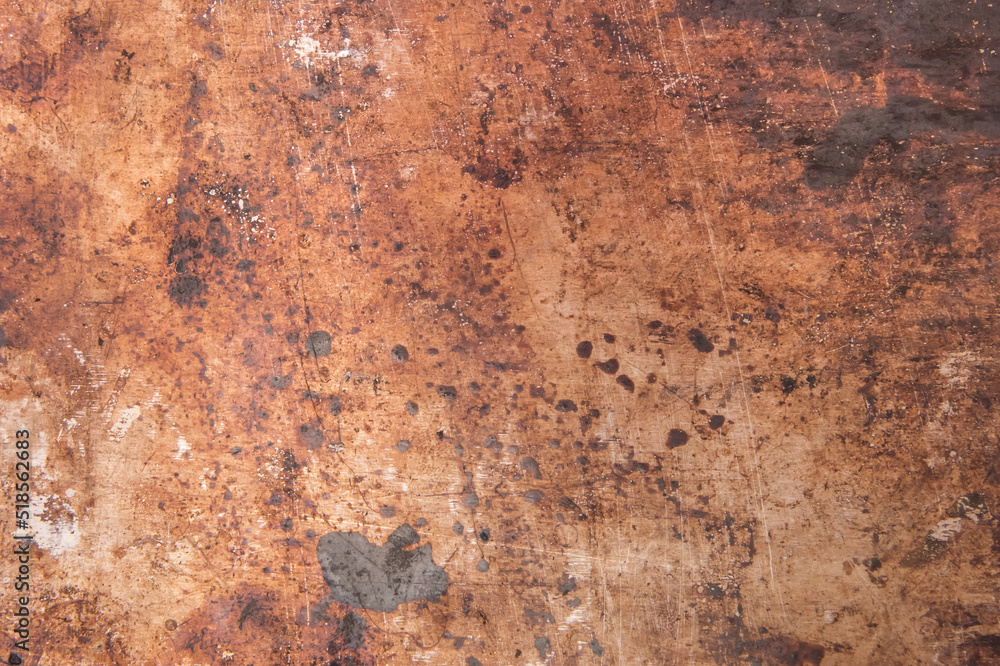 Rusty retro dirty old grunge scratched metal surface steel background damaged outdated texture obsolete shabby
