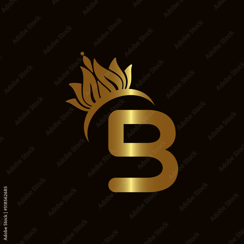 Letter B Crown Logo. Crown Logo on Letter B Vector Template Design. Letter B Crown Logo. Crown Logo on Letter B Vector Template Design.