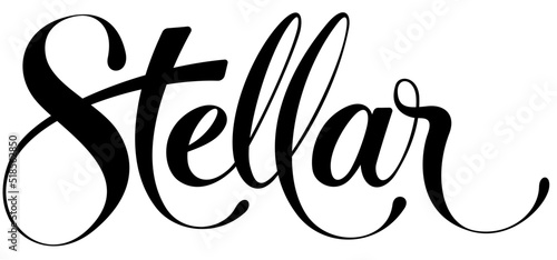 Stellar - custom calligraphy text